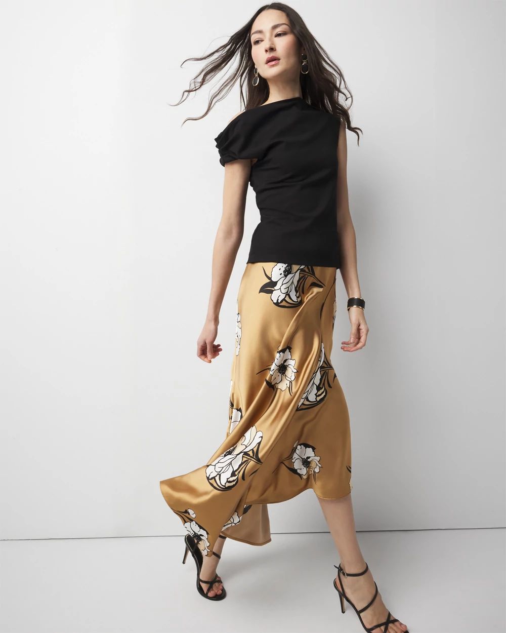 Off-The-Shoulder Twist Top | White House Black Market